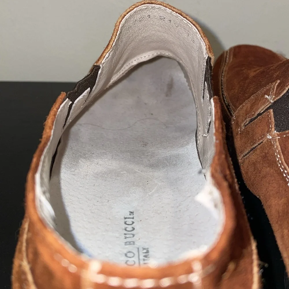 Bacco‎ Bucci Vero Cuoio Suede Slip Ons.  Made in Italy.  Size 13. - Picture 11 of 14